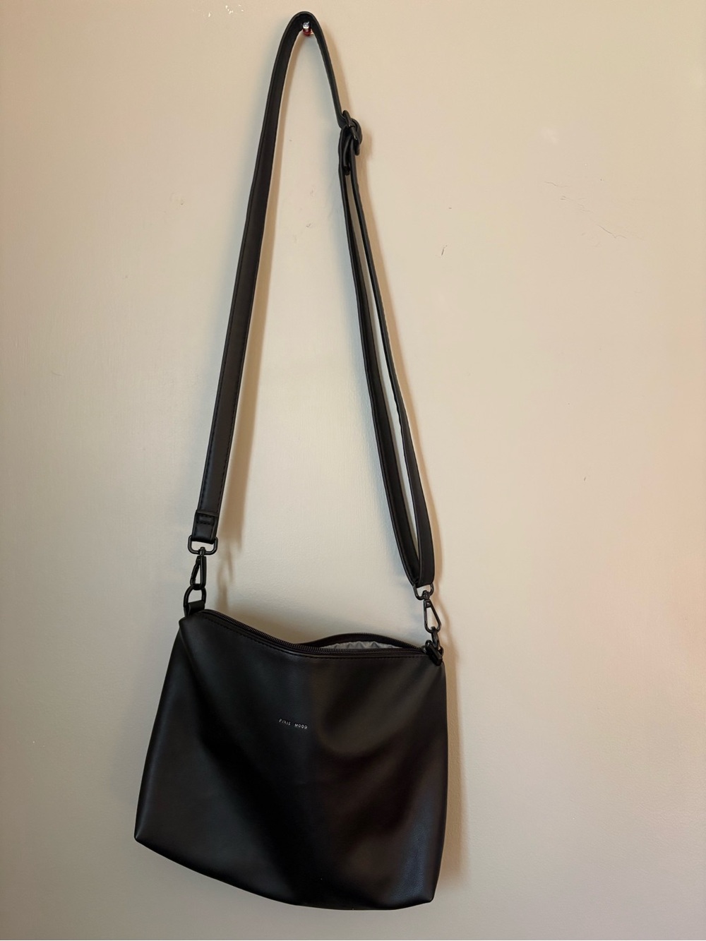 Pixie Mood Black Crossbody Bag with Adjustable Strap